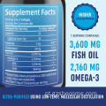 Óleo de peixe Softgels suporta Saúde do coração Omega Softgel
